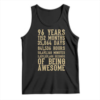 Vintage 96th Birthday Gift Tank Top 96 Years Of Being Awesome