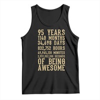 Vintage 95th Birthday Gift Tank Top 95 Years Of Being Awesome