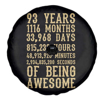 Vintage 93rd Birthday Gift Spare Tire Cover 93 Years Of Being Awesome