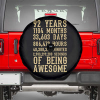 Vintage 92nd Birthday Gift Spare Tire Cover 92 Years Of Being Awesome