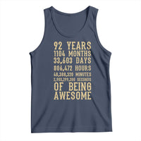 Vintage 92nd Birthday Gift Tank Top 92 Years Of Being Awesome