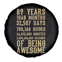 Vintage 89th Birthday Gift Spare Tire Cover 89 Years Of Being Awesome