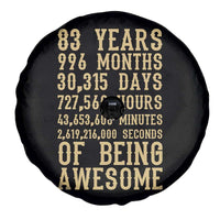 Vintage 83rd Birthday Gift Spare Tire Cover 83 Years Of Being Awesome