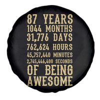 Vintage 87th Birthday Gift Spare Tire Cover 87 Years Of Being Awesome