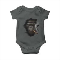 Cool Gorilla With Cigar Baby Onesie Animal Lover Gift - Wonder Print Shop