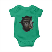 Cool Gorilla With Cigar Baby Onesie Animal Lover Gift - Wonder Print Shop