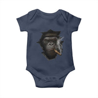 Cool Gorilla With Cigar Baby Onesie Animal Lover Gift - Wonder Print Shop