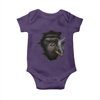 Cool Gorilla With Cigar Baby Onesie Animal Lover Gift - Wonder Print Shop