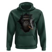Cool Gorilla With Cigar Hoodie Animal Lover Gift - Wonder Print Shop