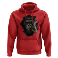 Cool Gorilla With Cigar Hoodie Animal Lover Gift - Wonder Print Shop