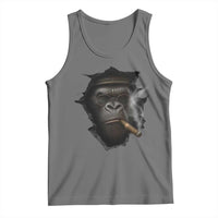 Cool Gorilla With Cigar Tank Top Animal Lover Gift - Wonder Print Shop