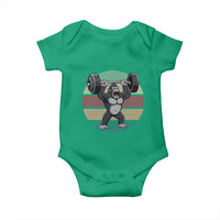 Fitness Lover Gift Baby Onesie Powerlifting Gorilla Strength - Wonder Print Shop