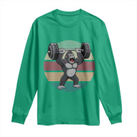 Fitness Lover Gift Long Sleeve Shirt Powerlifting Gorilla Strength - Wonder Print Shop
