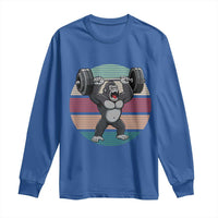Fitness Lover Gift Long Sleeve Shirt Powerlifting Gorilla Strength - Wonder Print Shop