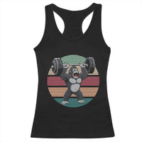 Fitness Lover Gift Racerback Tank Top Powerlifting Gorilla Strength - Wonder Print Shop
