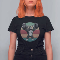 Fitness Lover Gift T Shirt For Women Powerlifting Gorilla Strength - Wonder Print Shop