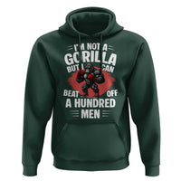 Funny Boxing Hoodie Not A Gorilla But I Can Beat Off A Hundred Men - Wonder Print Shop