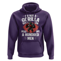 Funny Boxing Hoodie Not A Gorilla But I Can Beat Off A Hundred Men - Wonder Print Shop