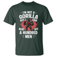 Funny Boxing T Shirt Not A Gorilla But I Can Beat Off A Hundred Men - Wonder Print Shop