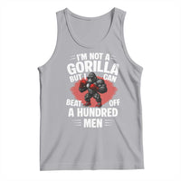 Funny Boxing Tank Top Not A Gorilla But I Can Beat Off A Hundred Men - Wonder Print Shop