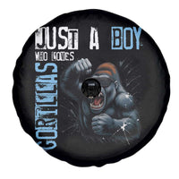 Just A Boy Who Loves Gorillas Spare Tire Cover Gorilla Lover Gift - Wonder Print Shop