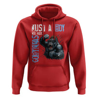 Just A Boy Who Loves Gorillas Hoodie Gorilla Lover Gift - Wonder Print Shop