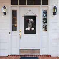Gorilla Lover Gift Garden Flag Just A Girl Who Loves Gorillas - Wonder Print Shop