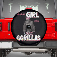 Gorilla Lover Gift Spare Tire Cover Just A Girl Who Loves Gorillas - Wonder Print Shop