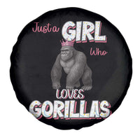Gorilla Lover Gift Spare Tire Cover Just A Girl Who Loves Gorillas - Wonder Print Shop