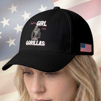 Gorilla Lover Gift Baseball Cap Just A Girl Who Loves Gorillas