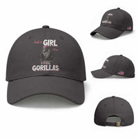 Gorilla Lover Gift Baseball Cap Just A Girl Who Loves Gorillas