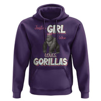 Gorilla Lover Gift Hoodie Just A Girl Who Loves Gorillas - Wonder Print Shop