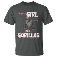Gorilla Lover Gift T Shirt Just A Girl Who Loves Gorillas - Wonder Print Shop
