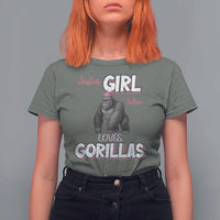 Gorilla Lover Gift T Shirt For Women Just A Girl Who Loves Gorillas - Wonder Print Shop