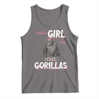 Gorilla Lover Gift Tank Top Just A Girl Who Loves Gorillas - Wonder Print Shop
