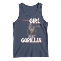 Gorilla Lover Gift Tank Top Just A Girl Who Loves Gorillas - Wonder Print Shop