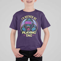 VR Gamer Gorilla T Shirt For Kid I’d Rather Be Playing Tag Gift - Wonder Print Shop