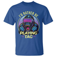 VR Gamer Gorilla T Shirt I’d Rather Be Playing Tag Gift - Wonder Print Shop
