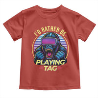 VR Gamer Gorilla Toddler T Shirt I’d Rather Be Playing Tag Gift - Wonder Print Shop
