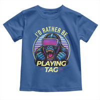 VR Gamer Gorilla Toddler T Shirt I’d Rather Be Playing Tag Gift - Wonder Print Shop