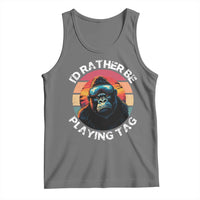Funny Gorilla Lover Tank Top I’d Rather Be Playing Tag VR Game - Wonder Print Shop