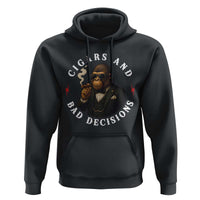 Cigars And Bad Decisions Hoodie Funny Gorilla Gift - Wonder Print Shop