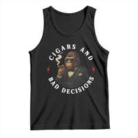 Cigars And Bad Decisions Tank Top Funny Gorilla Gift - Wonder Print Shop
