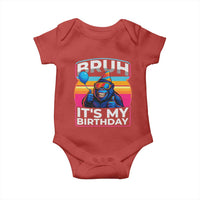 Bruh It Is My Birthday Baby Onesie Funny Gorilla Lover Gift - Wonder Print Shop