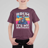 Bruh It Is My Birthday T Shirt For Kid Funny Gorilla Lover Gift - Wonder Print Shop