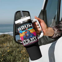 Bruh It Is My Birthday Tumbler With Handle Funny Gorilla Lover Gift