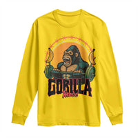 Fitness Lover Gift Long Sleeve Shirt Gorilla Mode - Wonder Print Shop