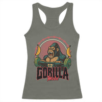 Fitness Lover Gift Racerback Tank Top Gorilla Mode - Wonder Print Shop