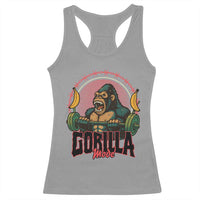 Fitness Lover Gift Racerback Tank Top Gorilla Mode - Wonder Print Shop