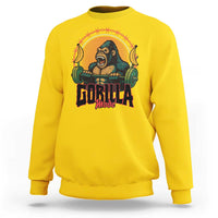 Fitness Lover Gift Sweatshirt Gorilla Mode - Wonder Print Shop